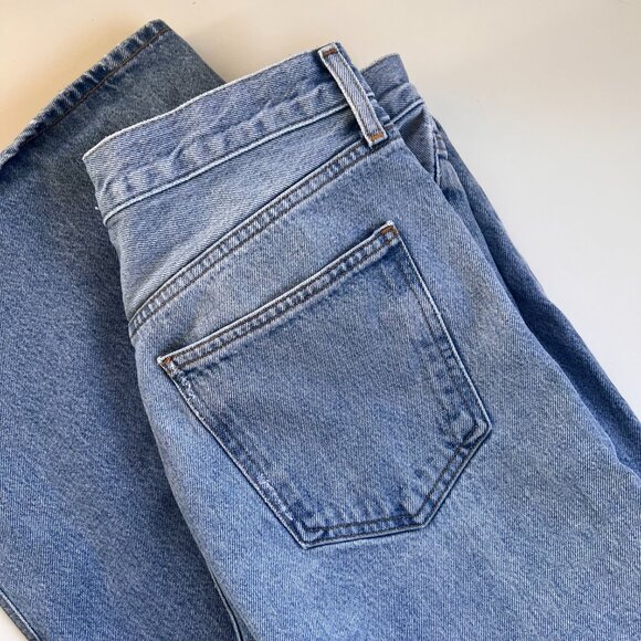 AGOLDE Dame High Rise Wide Leg Jeans Size 28 - Picture 4 of 9